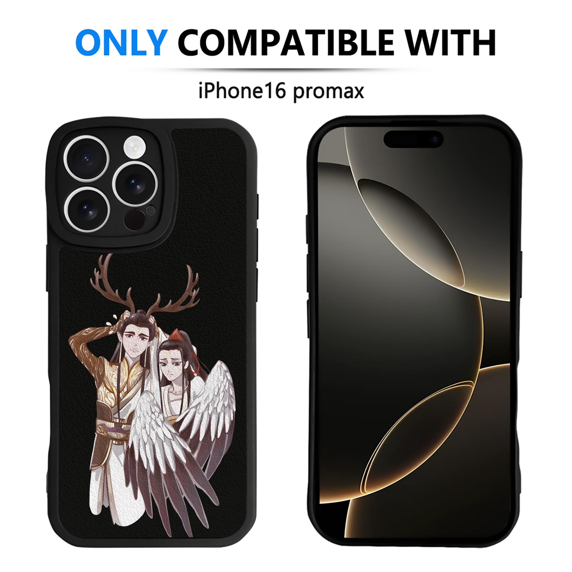 （画像用） Ne Zha 2 ナタ 魔童の大暴れ 【iPhone 16シリーズ対応】シリコンスマホケース（レザー調） 材質：シリコン